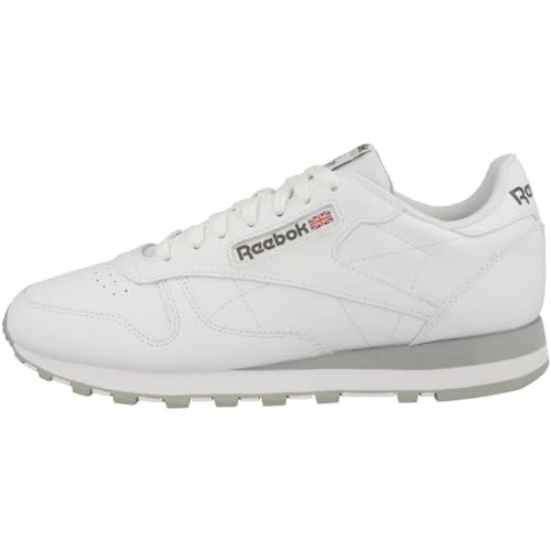 Reebok Men Classic Leather Sneaker, FTWR White/Pure Grey 3/Pure Grey 7, 10