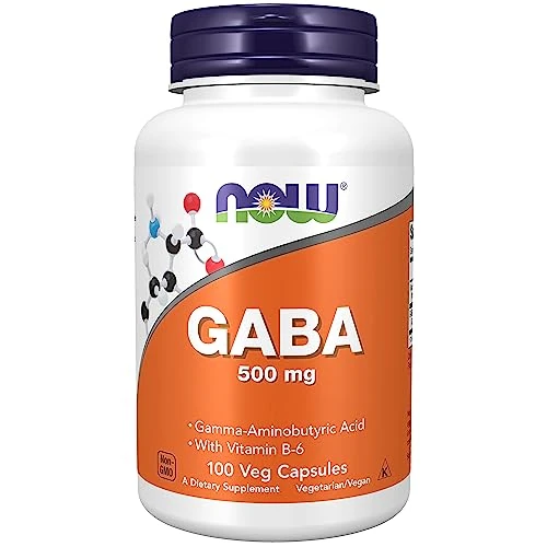 Offre limitée : Now Foods, GABA, 500 mg, 100 Gélules végétales, Testé en Laboratoire, Vitamine B6, Sans Gluten, Sans Soja, Végétarien de 17.54 € à 19.49 € (-11.12% de remise)