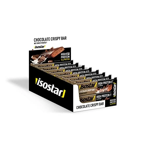Isostad Lot de 16 paquets de 30 barres protéinées au chocolat pour le sport 55 g