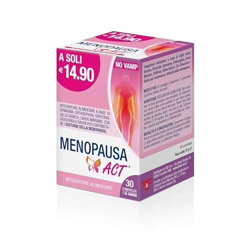 Offerta a tempo: Menopausa Act - 30 Compresse — 50% da 14,90 € a 7,38 €