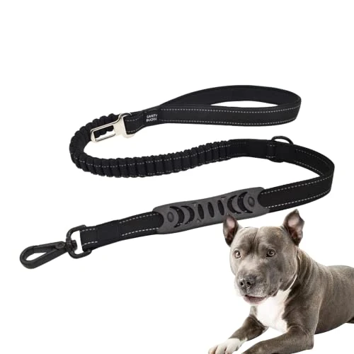 Offerta a tempo: Edipets, Cintura Sicurezza Cani Auto, Guinzaglio Anti Tiro per Cane, 1M / 1.4M, Riflettente, Maniglia Imbottita, per Cani di Taglia piccola/media/grande (Nero) - 46% da 16.99 € a 9.24 €