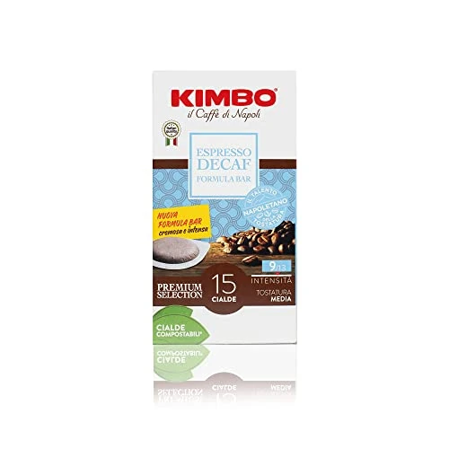 Offerta a tempo: Kimbo Cialde Caffè Compostabili ESE - 120 Cialde - Espresso Decaf - 8 Confezioni da 15 Cialde - 6% da 34.00 € a 31.92 €