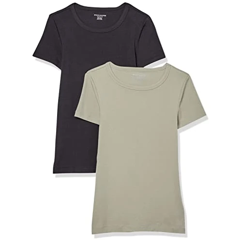 Tijdelijke aanbieding: Amazon Essentials dames T-shirt met korte mouwen en ronde hals in slanke pasvorm van 21.99 EUR naar 21.99 EUR (korting 0%)