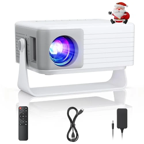 Limitiertes Angebot: Mini Beamer, AKIYO Mini Projektor, Tragbarer Filmprojektor 1080P Unterstützt für Kindergeschenk, Heimkino Video Beamer, Kompatibel mit Smartphone/TV Stick/HDMI/AV von 99.99 EUR auf 99.99 EUR (Spare 0%)