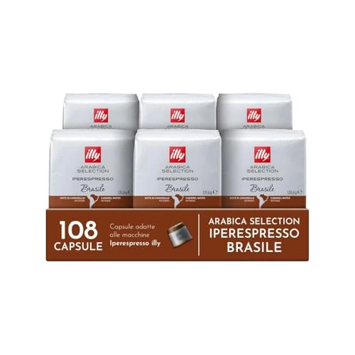 Tijdelijke aanbieding: illy set 6 pakjes iperespresso capsules koffie Arabica Selection Brasile 18 pz. van 22.98 € naar 22.98 € (0.00% korting)