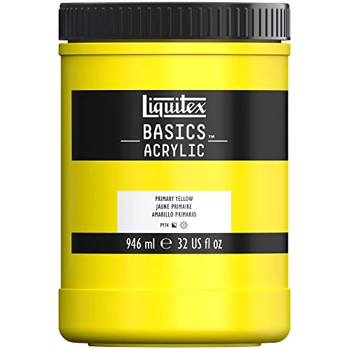 Liquitex Basic Acrylic - Tubo de Pintura Acrílica, 946 ML, Amarillo (Amarillo Primario Nuevo)