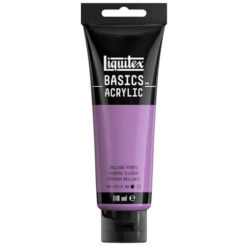 Zeitlich begrenztes Angebot: Liquitex 8870053 Basics Acrylfarbe Brillantlila – 118ml Tube, lichtecht, mittlere Viskosität, seidenglänzend, monopigmentiert, Archivqualität von 6.55 € auf 6.55 € (0.00% Rabatt)