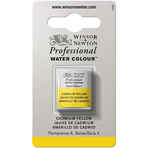 Tijdelijke aanbieding: Winsor & Newton 8840164 Professional Water Colour, fijnste kunstenaars aquarelverf met de hoogst mogelijke pigmentatie, uitstekende lichtechtheid - 1/2 Nap, Cadmium Yellow van 14.80 € naar 14.80 € (0.00% korting)