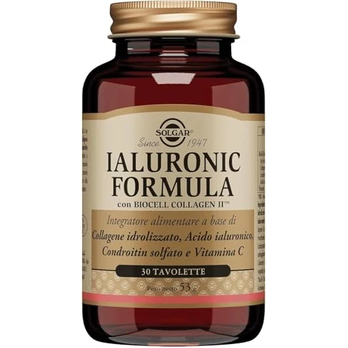 Offerta a tempo: Solgar Ialuronic Formula, 30 tavolette - Integratore di collagene idrolizzato — 36% da 69,80 € a 44,69 €