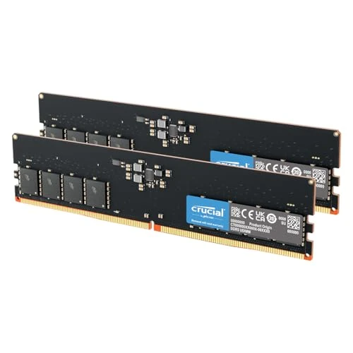 Crucial DDR5 RAM 16GB Kit (2x8GB) 4800MHz, Desktopgeheugen (PC), Hoogwaardig RAM, CL40 - CT2K8G48C40U5