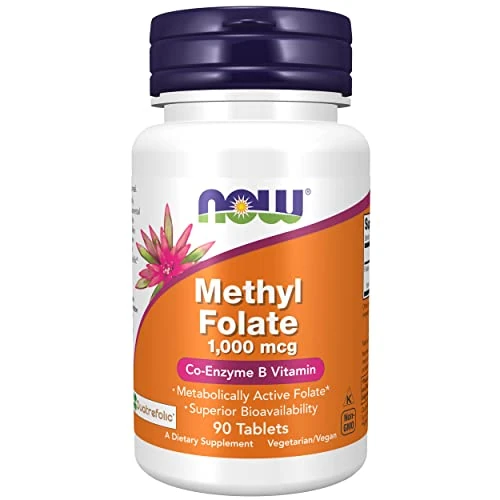 Oferta limitada: Now Foods, Methyl Folate (Ácido Fólico), 1.000mcg, 90 Comprimidos veganos, Probado en Laboratorio, Vitamina B9, Sin Gluten, Sin Soja, Vegetariano de 29.33 € a 29.33 € (ahorro 0.00%)