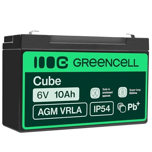 Offerta a tempo: Green Cell AGM 6V 10Ah VRLA Batteria al Piombo per Casse e Bilance - 27% da 19.95 € a 14.49 €