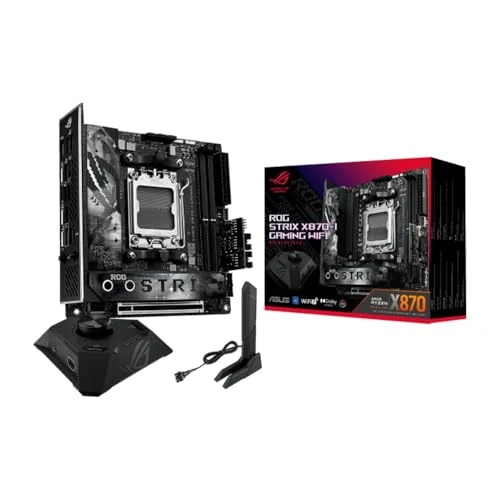 Limited-time offer: ASUS ROG Strix X870-I Gaming WiFi Motherboard Socket AM5 (AMD, X870, Mini-ITX, 10+2+1 Power Stages, Dynamic OC Switcher, Core Flex, DDR5, WiFi 7, M.2, PCIe 5.0) from 399.95 GBP to 399.95 GBP (save 0%)