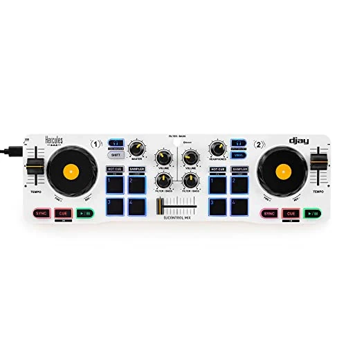 Tijdelijke aanbieding: Hercules DJControl Mix – Bluetooth Wireless DJ Controller for Smartphones – 2 Decks van 100.00 EUR naar 79.00 EUR (korting 21%)