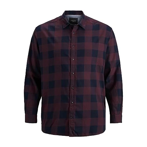 Limited-time offer: JACK & JONES Men's Twill Shirt, Port Royale, 7XL from 35.00 GBP to 24.99 GBP (save 29%)