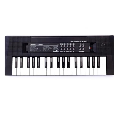 Oferta ograniczona: Elektryczne pianino, 37 klawiszy, ładowalna klawiatura fortepianowa, funkcja nagrywania mikrofonu, instrument muzyczny dla dzieci z 28.72 EUR na 22.00 EUR (znizka 23%)