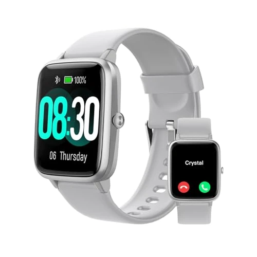 期間限定オファー: スマートウォッチ 活動量計 歩数計 通話機能付き 腕時計 GRV Smart Watch Activity Tracker ストップウォッチ 長持ちバッテリー Line 着信通知 画面の明るさ調節 タイマー ストップウォッチ 誕生日 敬老の日プレゼントIP68防水 日本語アプリ 説明書 iphone&Android対応 通常価格 99.99 JPY セール価格 29.99 JPY (割引 70%)