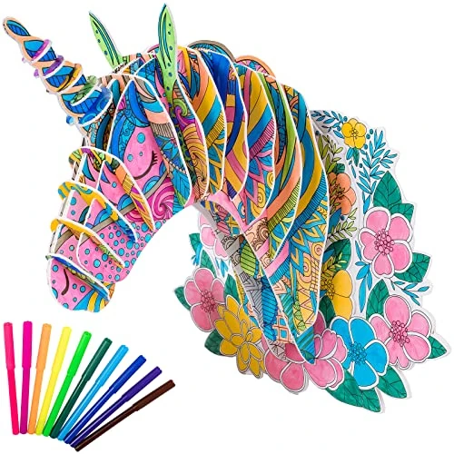 Offre limitee: Hautton Puzzle à colorier 3D, Loisirs créatifs, Cadeau pour Adultes et Enfants, Meilleur Anniversaire pour Filles et garçons – Licorne de 9.99 EUR a 9.99 EUR (economie 0%)