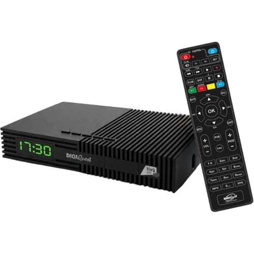 Oferta limitada: DIGIQUEST Decoder Tivùsat Ti9 con Smartcard incluida | Conecta y mira al Instante | Fácil de Instalar | Mando 2 en 1 | Función de grabación activable | DVB-S2 | HDR10 / HLG | Merlin de 130.50 € a 130.50 € (ahorro 0.00%)