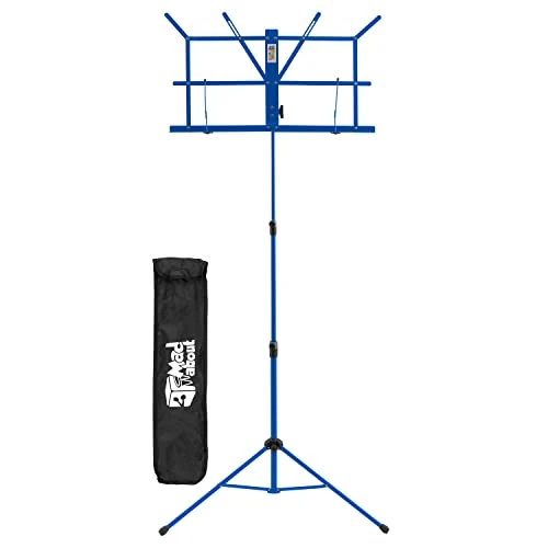 Oferta limitowana: Mad About MA-MS04 składany stojak na nuty - łatwy do złożenia przenośny uchwyt na nuty z torbą do przenoszenia, niebieski z 88.66 zł na 88.66 zł (oszczędź 0.00%)