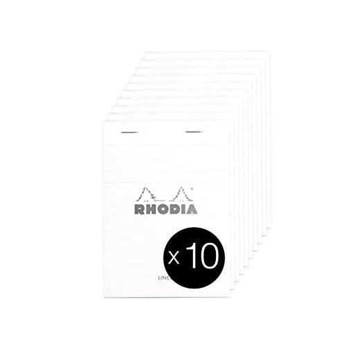 Zeitlich begrenztes Angebot: Rhodia 13601C 10 Notizblöcke N.13 A6 80 Blatt liniert Weiß von 24.50 € auf 24.50 € (0.00% Rabatt)