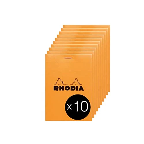 Zeitlich begrenztes Angebot: Rhodia 13200C 10 Notizblöcke N.13 A6 80 Blatt kariert Orange von 15.53 € auf 15.53 € (0.00% Rabatt)