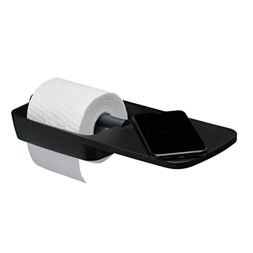 Offerta a tempo: Tiger Tess, Portarotolo per carta igienica con ripiano, Nero/Antracite, 145x321x48mm - 0.00% da 13.90 € a 13.90 €