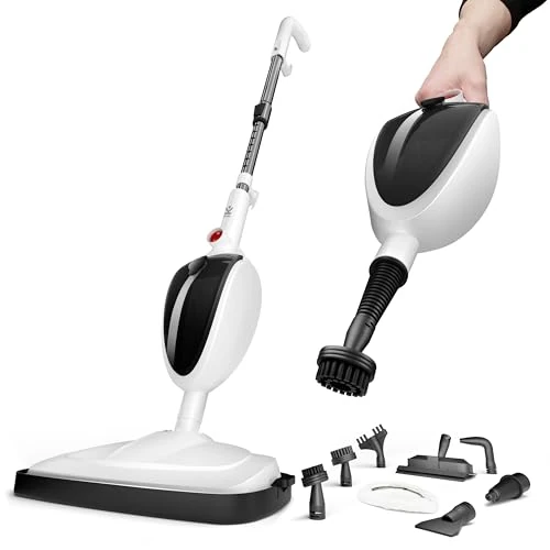 Limited-time offer: Avalla T-5 Steam Mop & Handheld Cleaner � High Pressure, 2-in-1 Combi-Cleaner, 7 Piece Accessory Kit, Chemical-Free Cleaning, Fast Heat-Up, Reusable Pads, for Hard Floors, Carpets, Grout & Upholstery from 59.99 GBP to 59.99 GBP (save 0%)