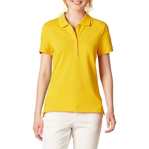 Oferta limitada: Amazon Essentials Polo de Manga Corta (Disponible en Tallas Grandes) Mujer, Amarillo Dorado, XL de 12.70 € a 12.70 € (ahorro 0.00%)