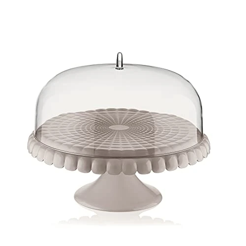 Offerta a tempo: Guzzini - Tiffany, Alzata Torte con Campana - Grigio Tortora, Ø 36 x h28 cm - 199400158 - 0.00% da 46.00 € a 46.00 €
