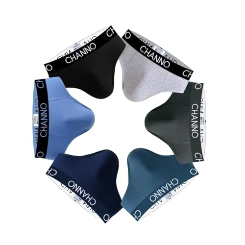 Offerta a tempo: Channo Slip da Uomo in Cotone, Tinta Unita e Uniforme - Confezione da 6, Multicolore, XL - 9% da 21.99 € a 19.99 €