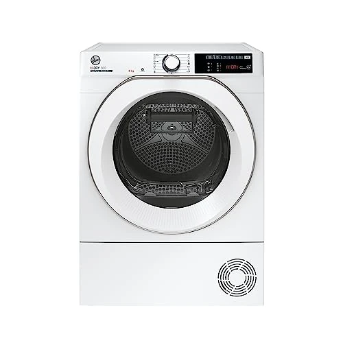 Hoover NDE H8A2TCEXS-S - H-Dry 500, Suszarka z pompą ciepła, 8 kg, Przednie ładowanie, Opóźniony start, Połączone Wifi, klasa A++, Biały