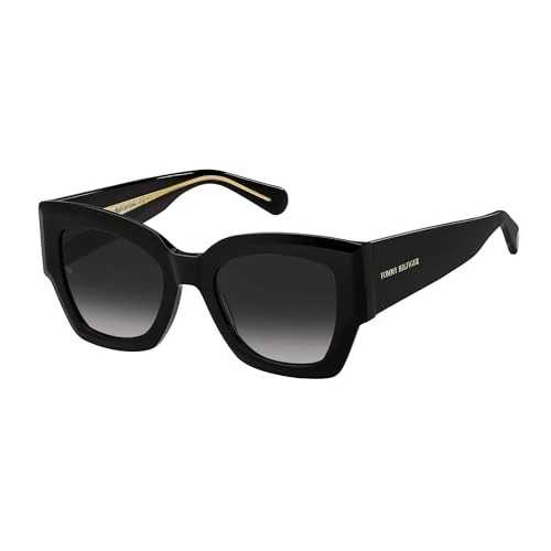 Oferta limitada: Gafas de Sol Tommy Hilfiger TH 1862/S Black Pink Fantasy/Grey Shaded 51/21/140 mujer de 85.26 EUR a 64.15 EUR (ahorro 25%)