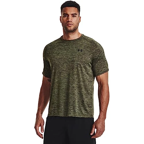Limited-time offer: Under Armour UA Tech 2.0 SS Tee - Short Sleeve - Tops - Marine OD Green/Black - Size: MD from 27.00 GBP to 18.99 GBP (save 30%)