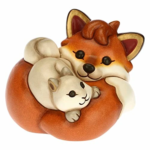 Tijdelijke aanbieding: THUN - Liggend vos en eekhoorns - keramiek - leven, symbolen - 11,7 x 10,46 x 10,6 cm h van 37.91 EUR naar 37.91 EUR (korting 0%)