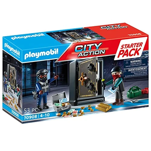 Offerta a tempo: PLAYMOBIL City Action 70908 Starter Pack Ladro e Cassaforte, Giocattoli per Bambini dai 4 Anni — 25% da 14,99 € a 11,19 €