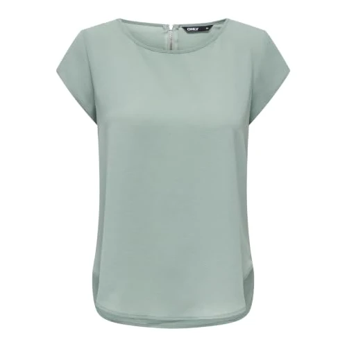 Offerta a tempo: ONLY Onlvic S/S Solid Top Noos Ptm, T-shirt Donna, Verde (Jades), 38 - 45% da 16.99 € a 9.35 €
