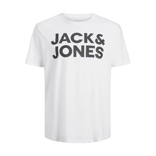 Offerta a tempo: JACK & JONES Logo Tee SS O-Neck Noos Pls T-Shirt, Bianco 2, XXXXXL Donna - 30% da 17.99 € a 12.51 €