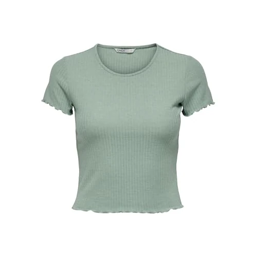 Limited-time offer: ONLY Women's ONLEMMA S/S Short TOP NOOS JRS Vest, Jadeite, S from 12.00 £ to 7.75 £ (save 35%)