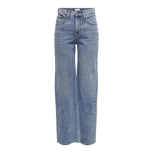 Offerta a tempo: Only Onlhope Ex Hw Wide Dnm Ana345 Noos, Jeans Donna, Mix Blu Chiaro, 30W / 34L - 34% da 44.99 € a 29.84 €
