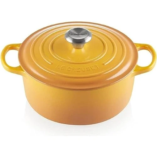 Tijdelijke aanbieding: LE CREUSET Kenmerkende Braadpan met deksel, voor de oven, 24 cm, 4.2 liter, nectar van 341.25 EUR naar 214.99 EUR (korting 37%)