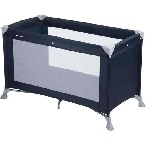 Tijdelijke aanbieding: Bebeconfort Soft Dreams, Reisbedje Baby, 0 - 3 jaar (0 - 15 kg), Lichtgewicht Campingbedje, Matras van Houtvezel en Schuim (60 x 120 cm), Draagtas, Compact Opvouwbaar, Navy Blue van 66.99 EUR naar 66.99 EUR (korting 0%)
