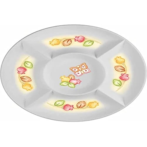 Offerta a tempo: THUN - Antipastiera Grace - Linea Grace, Home Is Where Your Family Is - Cucina, per la Tavola - Porcellana - Ø 24,3 x 2,4 cm - 36% da 39.90 € a 25.49 €
