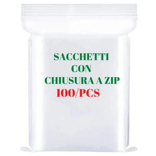 Zeitlich begrenztes Angebot: Transparente Plastiktüten mit wiederverschließbarem Reißverschluss, luftdicht, für Lebensmittel, Gefrierfach, Frost, klein, strapazierfähig, 100, 8 x 12 cm von 12.99 € auf 12.99 € (0.00% Rabatt)