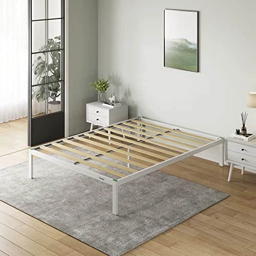 Offerta a tempo: Novilla Rete Letto Matrimoniale 180x200, Struttura Letto a Doghe in Legno, Spazio di Archiviazione Sotto al Letto, Facile da Montare, Adatto per Molti Tipi di Letti e Materassi, Bianco - 73% da 149.99 € a 40.04 €