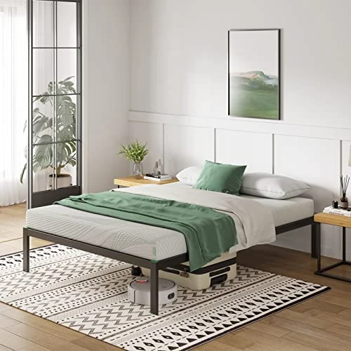Offerta a tempo: Novilla Rete Letto Una Piazza e Mezza 120x190, Struttura Letto a Doghe in Legno, Spazio di Archiviazione Sotto al Letto, Facile da Montare, Perfetto per Tutti Tipi di Letti e Materassi, Nero - 60% da 87.99 € a 35.09 €