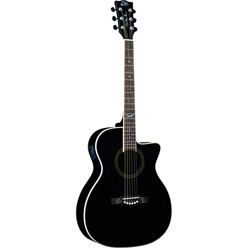 Limited offer: EKO GUITARS - NXT A100CE SEE THROUGH BLACK, Acoustic Guitar Fir Top, Mahogany Headbands and Background, Keyboard in South American Roupanà, Dreadnought Cutaway, Black from 234.00 EUR to 169.00 EUR (save 28%)