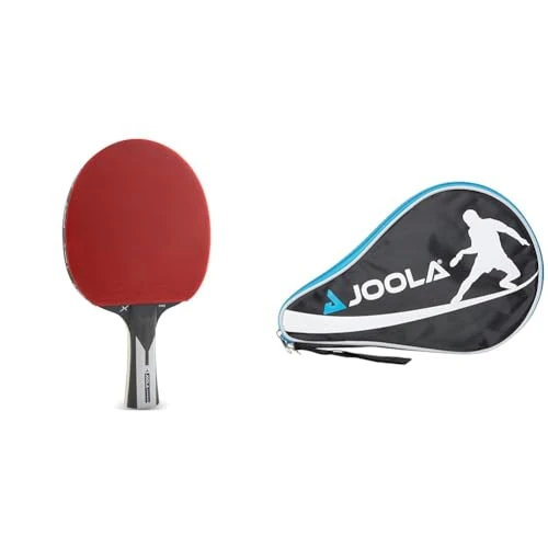 Offerta a tempo: JOOLA 54206 Racchetta da ping pong Carbon X Pro ITTF, autorizzata, 7 stelle, spessore spugna 2 mm, colore: Nero/Grigio & 80501, Fodero in Nylon Unisex – Adulto, Nero, Taglia Unica - 41% da 85.80 € a 50.24 €