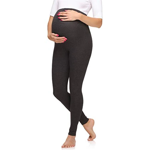 Offerta a tempo: Merry Style Leggings Premaman Lunghi Donna MS10-297 (Melange Scuro) — 11% da 18,99 € a 16,99 €