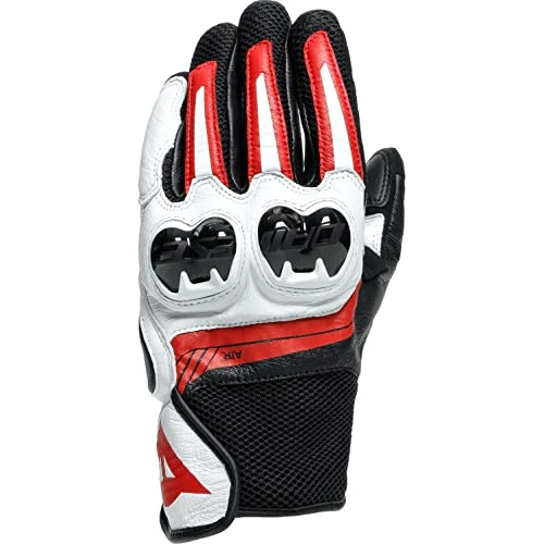 Offre limitée : Dainese Mig 3 Unisex Leather Gloves, Gants Moto Cuir Homologué, Pour Homme et Femme, Noir/Blanc/Rouge Lave, XXXS de 67.10 € à 67.10 € (0.00% de remise)